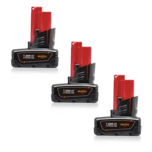 Milwaukee M12 7.0Ah Battery Replacement (3-Pack) – Extended Runtime