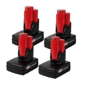 Milwaukee M12 12V 5.0Ah Battery Replacement – 4 Pack | Extended Runtime