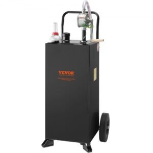 VEVOR 30 Gallon Gas Caddy – Portable Fuel Storage Tank with Manual Pump