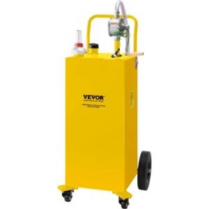 VEVOR 30 Gallon Fuel Caddy – Portable Gas & Diesel Storage Tank with Manual Pump