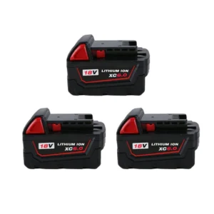 Milwaukee M18 6.0Ah Battery Replacement (3-Pack) – Extended Runtime Li-ion