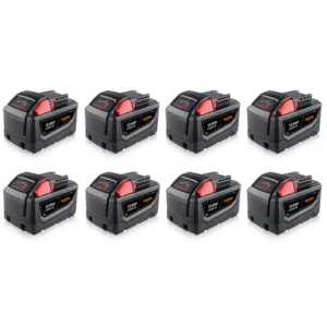 Milwaukee M18 12Ah Battery Replacement (8-Pack) – Extended Runtime