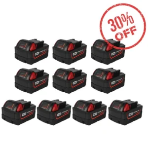 Milwaukee M18 18V 9.0Ah Battery Replacement – 10 Pack | Extended Runtime