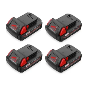 Milwaukee M18 3.0Ah Battery Replacement | High-Performance Li-Ion 4-Pack