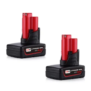 Milwaukee M12 Battery Replacement 6Ah | Enhanced Power 12V Battery 2-Pack