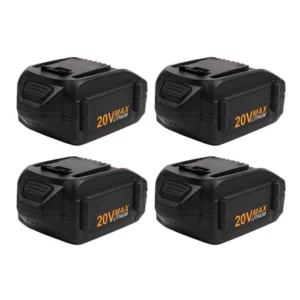 Worx 20V 5Ah Battery 4-Pack | WA3520 Replacement Batteries