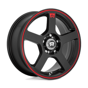 MR116 17X7 5X100/4.5 M-BLK/RED +40MM