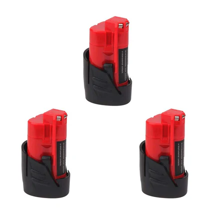 Milwaukee M12 Battery Replacement (3-Pack) | 12V 3.5Ah | 48-11-2411, 48-11-2440, 48-11-2402 Compatible