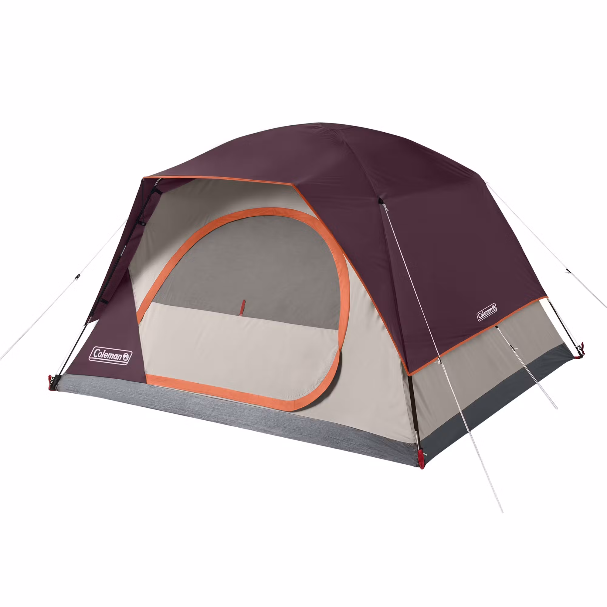 Coleman 4-Person Skydome™ Camping Tent - Blackberry | Easy Setup, Spacious Interior