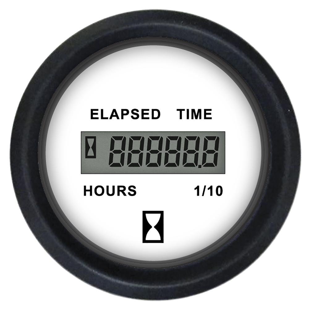 Faria Euro White 2″ Hourmeter (Digital) – 12913