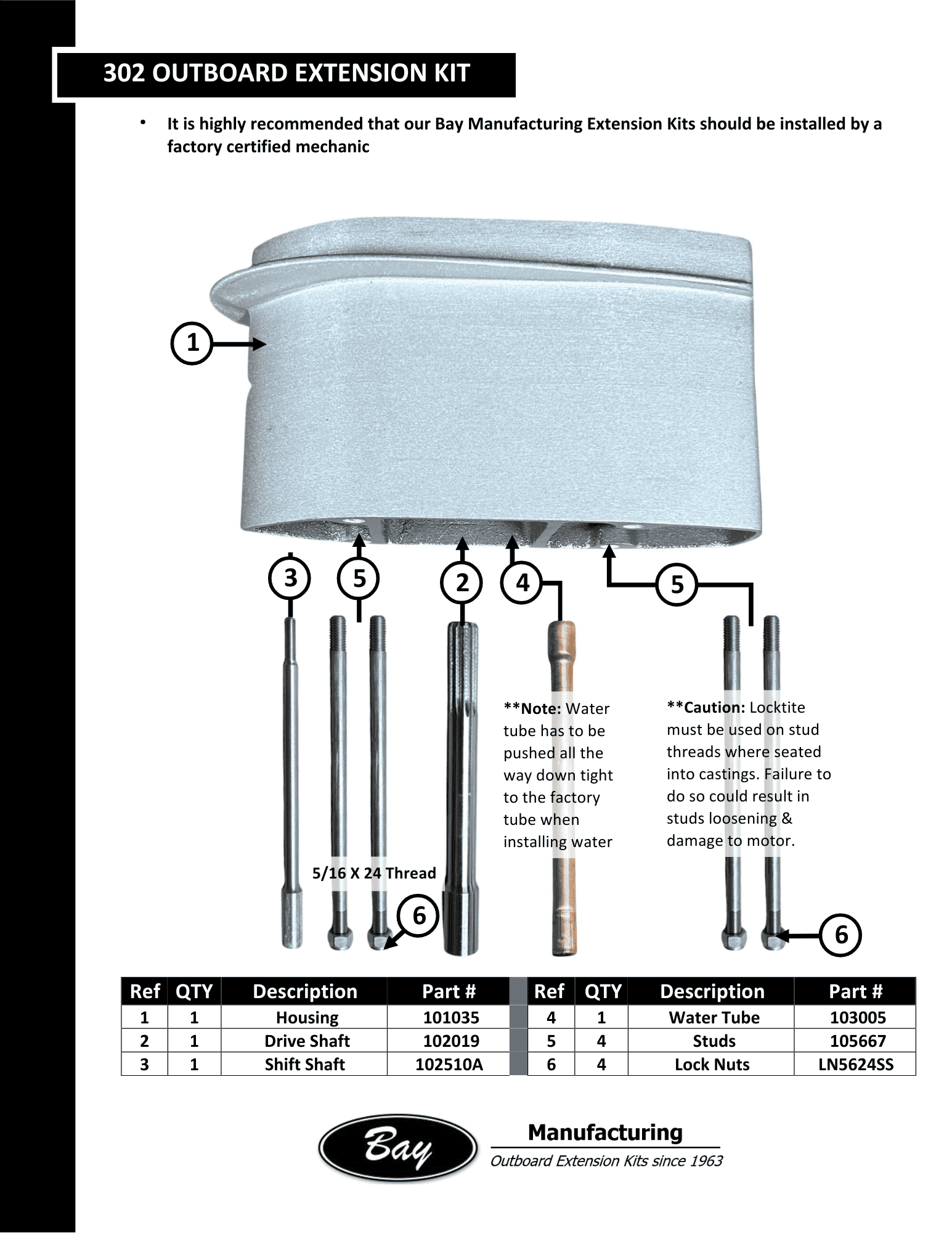 Johnson Evinrude Outboard Extension Kit 302 | 15HP | 5 inch - Image 2