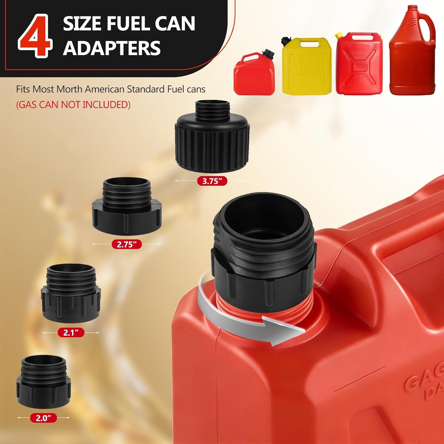5GPM Cordless Fuel Transfer Pump,Auto-Stop & Hand Nozzle, Compatible with DeWalt 20V & Milwaukee 18V Batteries, 51'' hose,Vertical Operated Gas Can Pump for Diesel, Gasoline (Battery Excluded) - Image 4